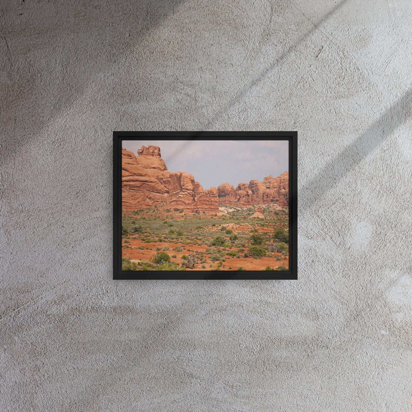 The Red Rocks of Utah Framed canvas
