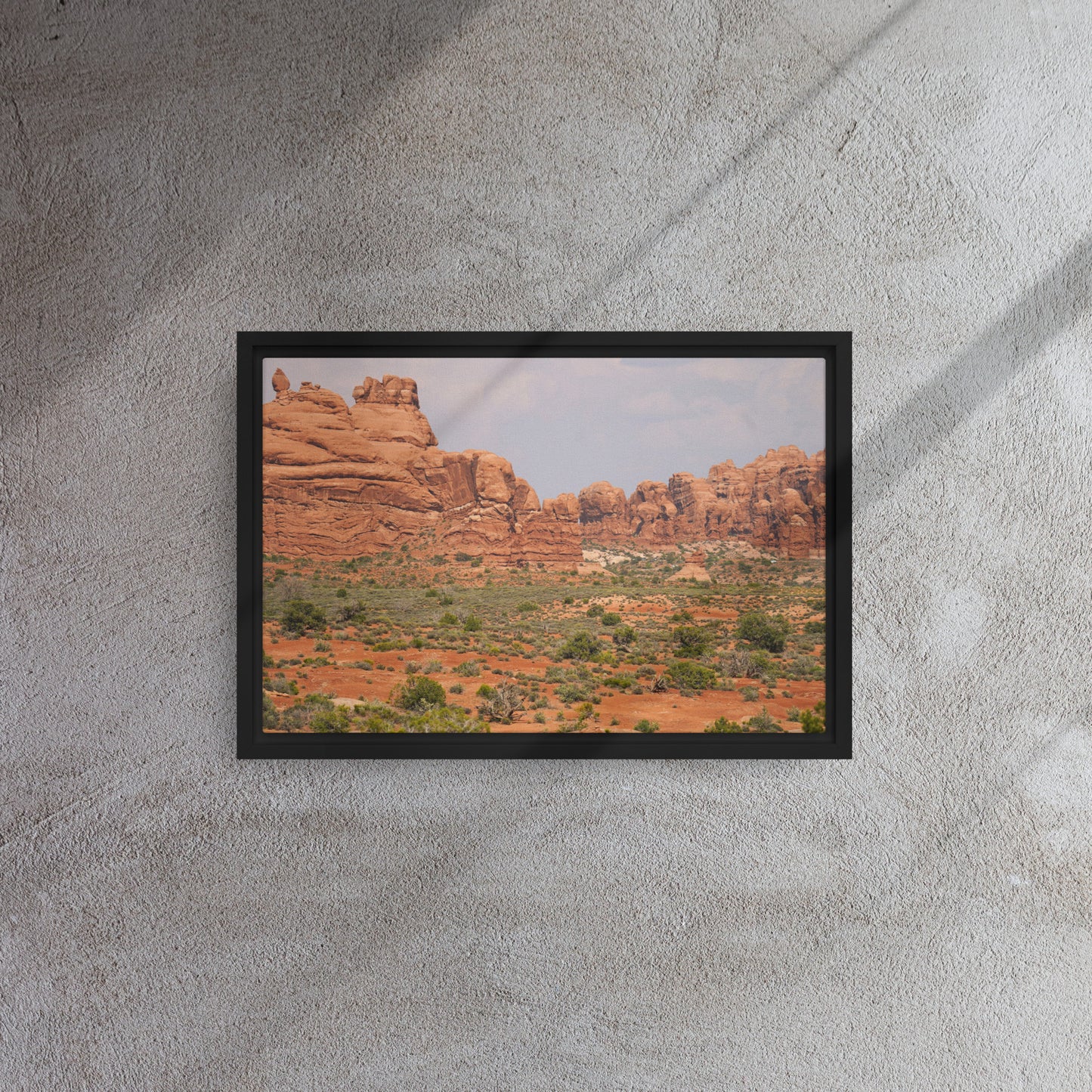 The Red Rocks of Utah Framed canvas