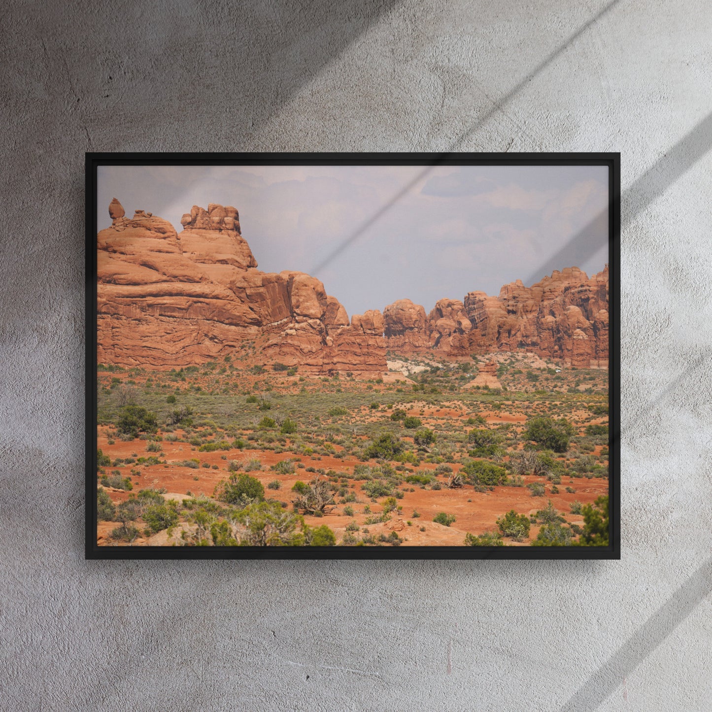 The Red Rocks of Utah Framed canvas