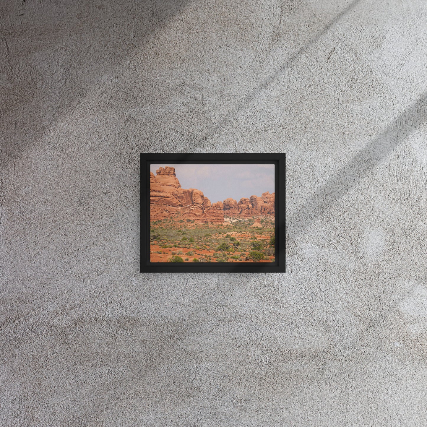 The Red Rocks of Utah Framed canvas