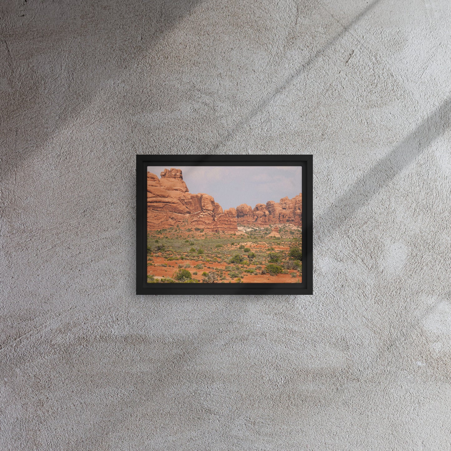The Red Rocks of Utah Framed canvas