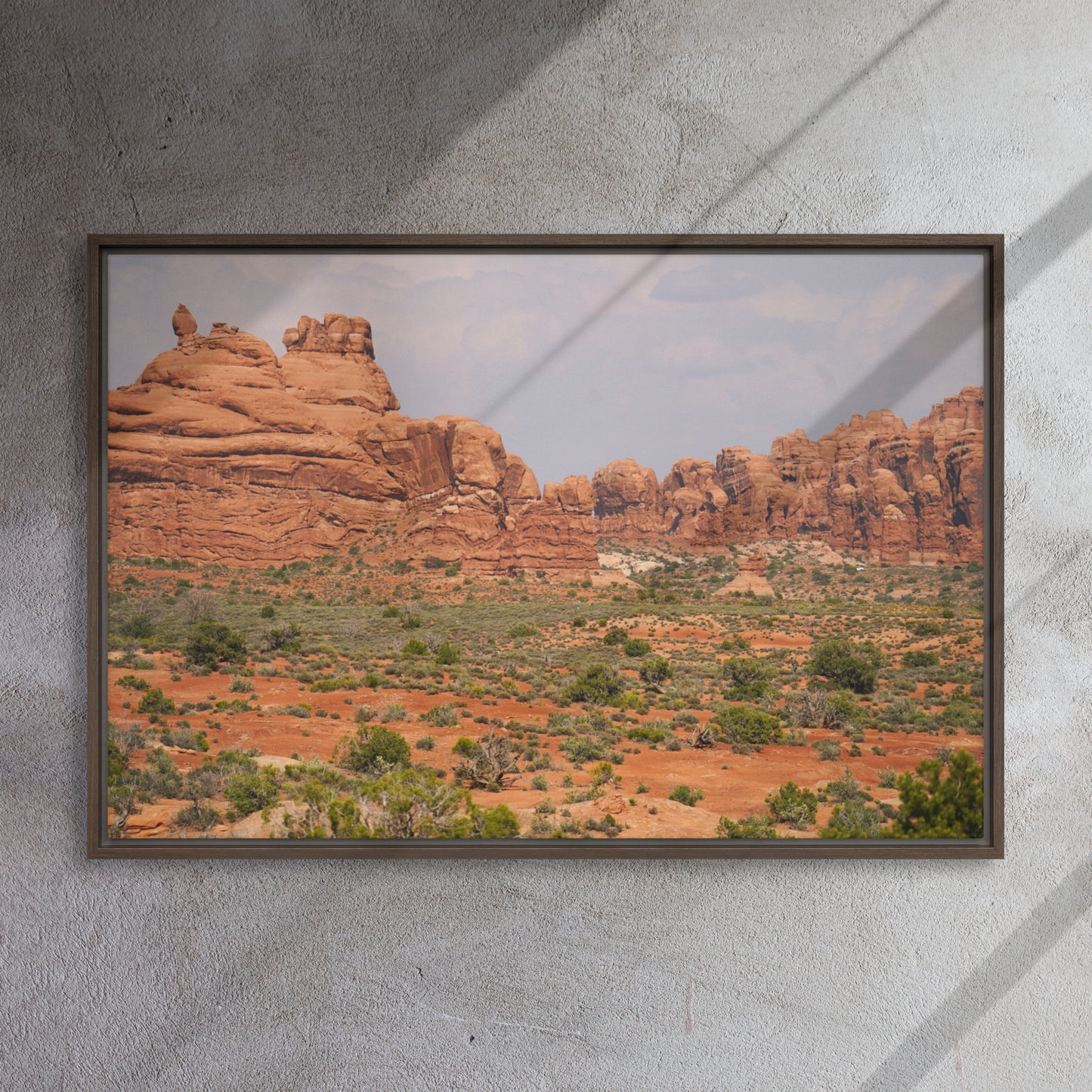 The Red Rocks of Utah Framed canvas