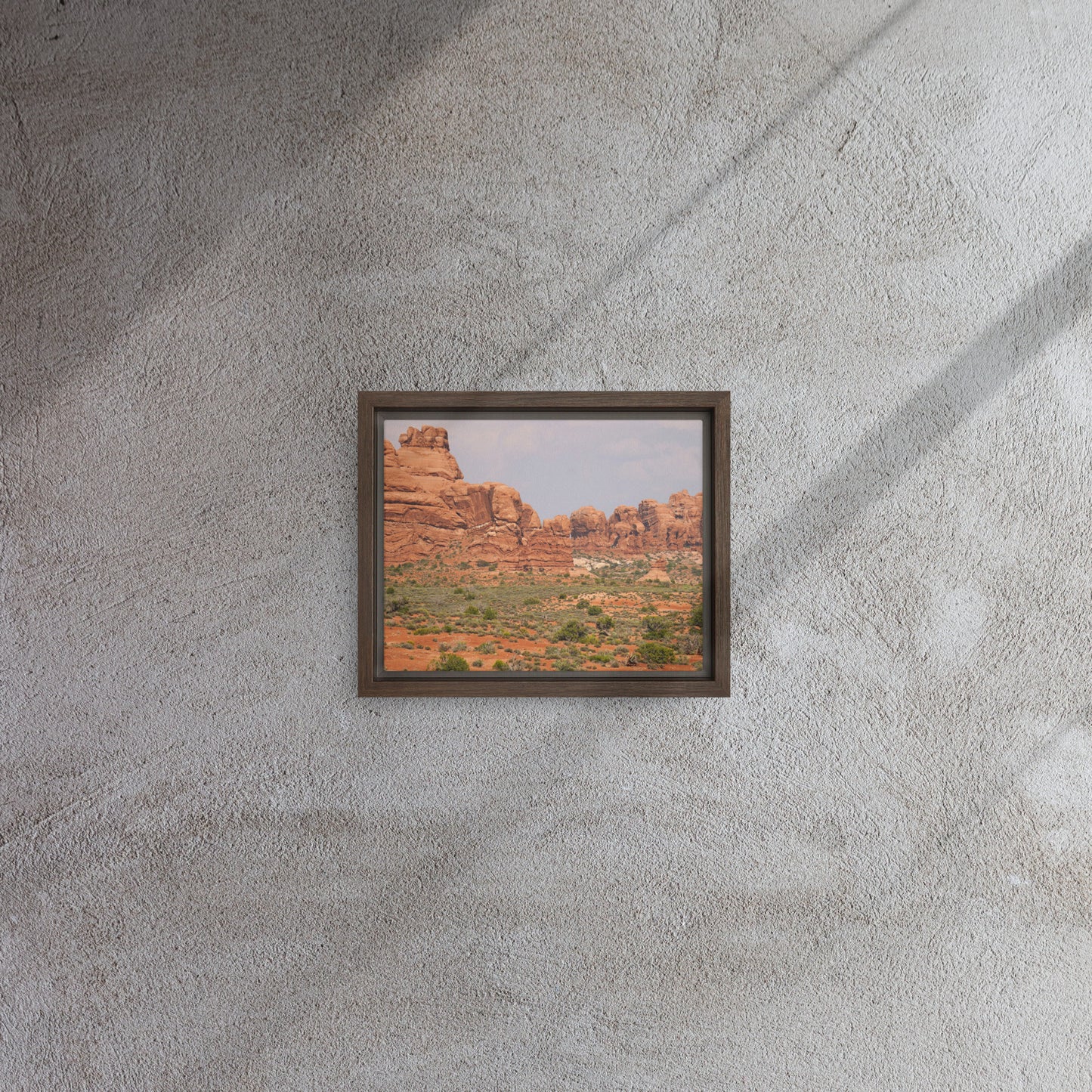 The Red Rocks of Utah Framed canvas