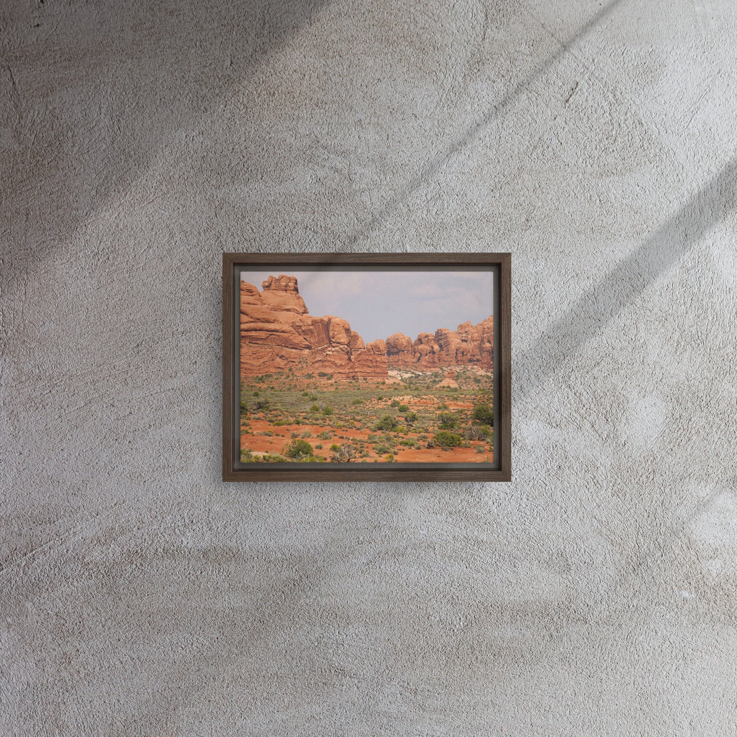 The Red Rocks of Utah Framed canvas