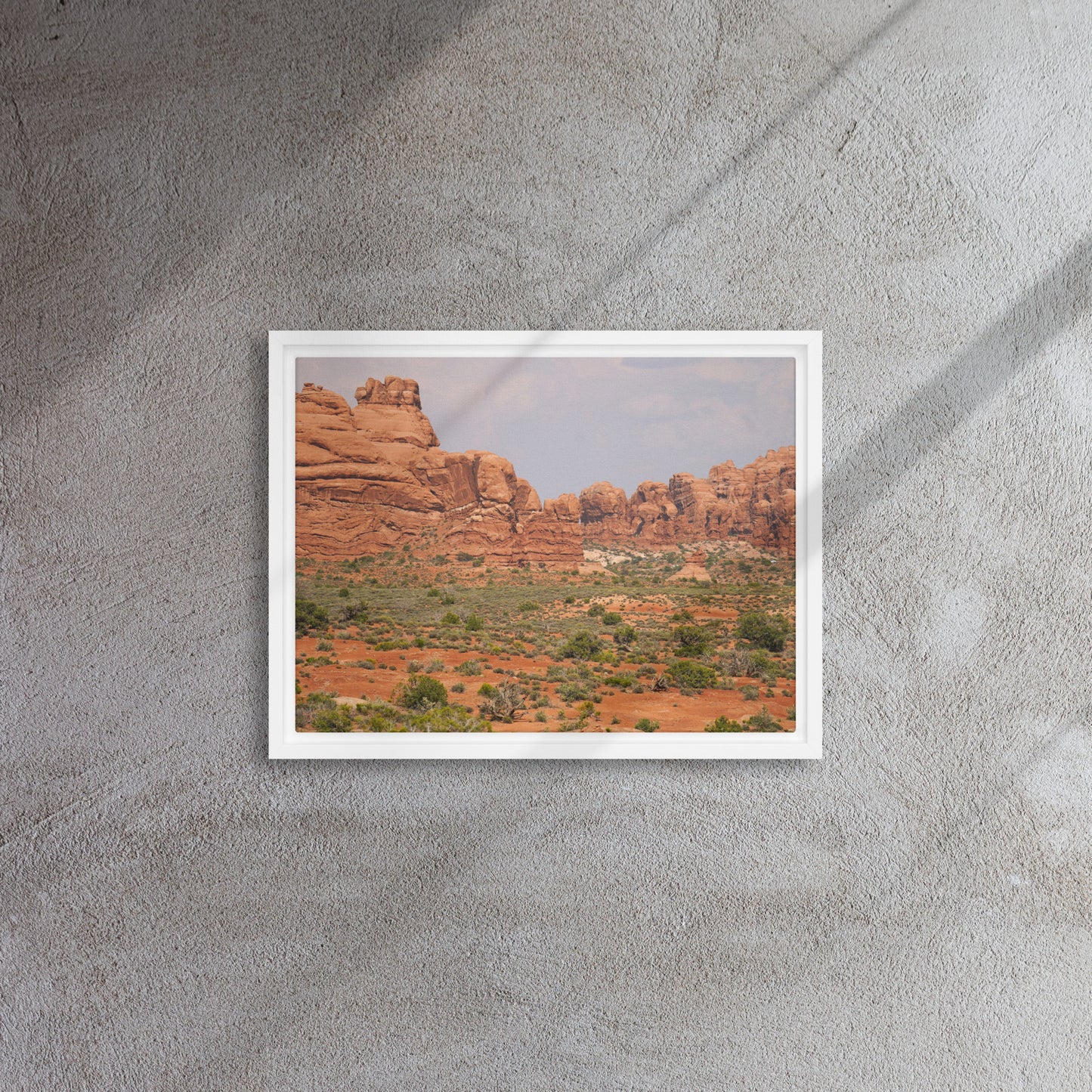 The Red Rocks of Utah Framed canvas