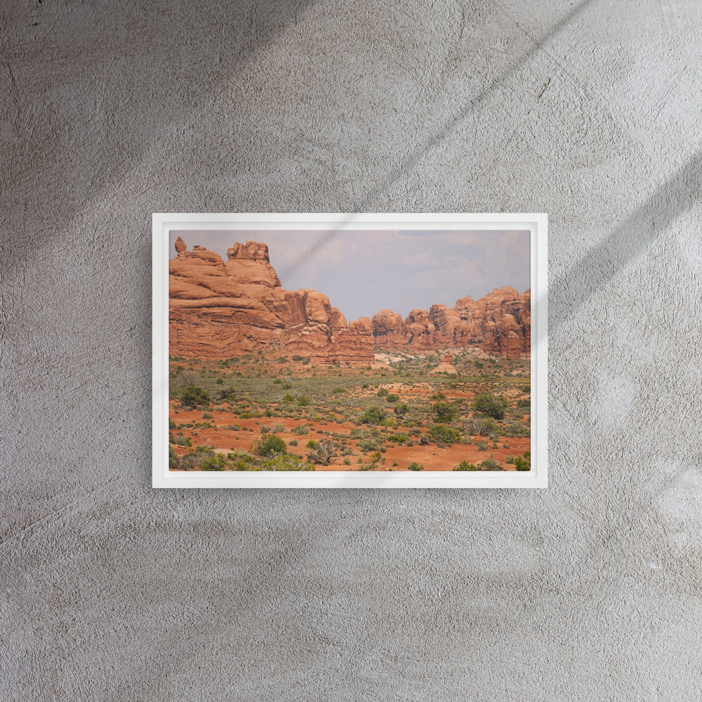 The Red Rocks of Utah Framed canvas