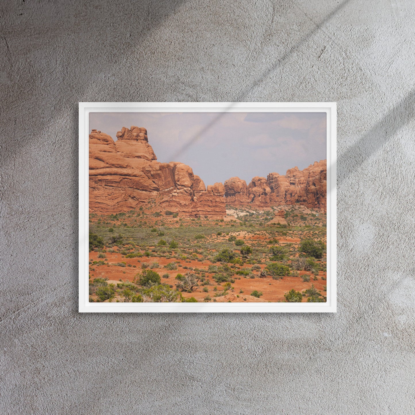 The Red Rocks of Utah Framed canvas