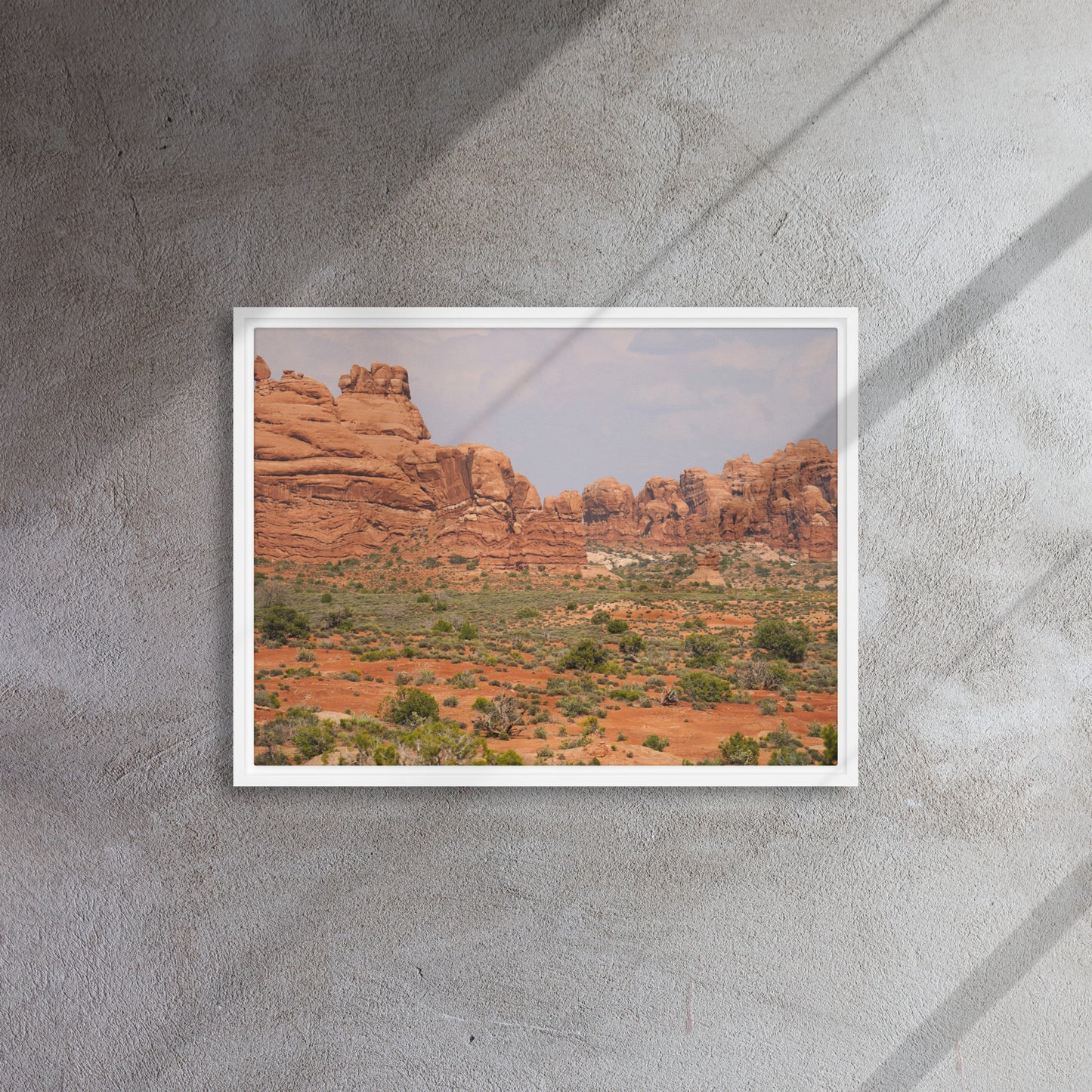The Red Rocks of Utah Framed canvas