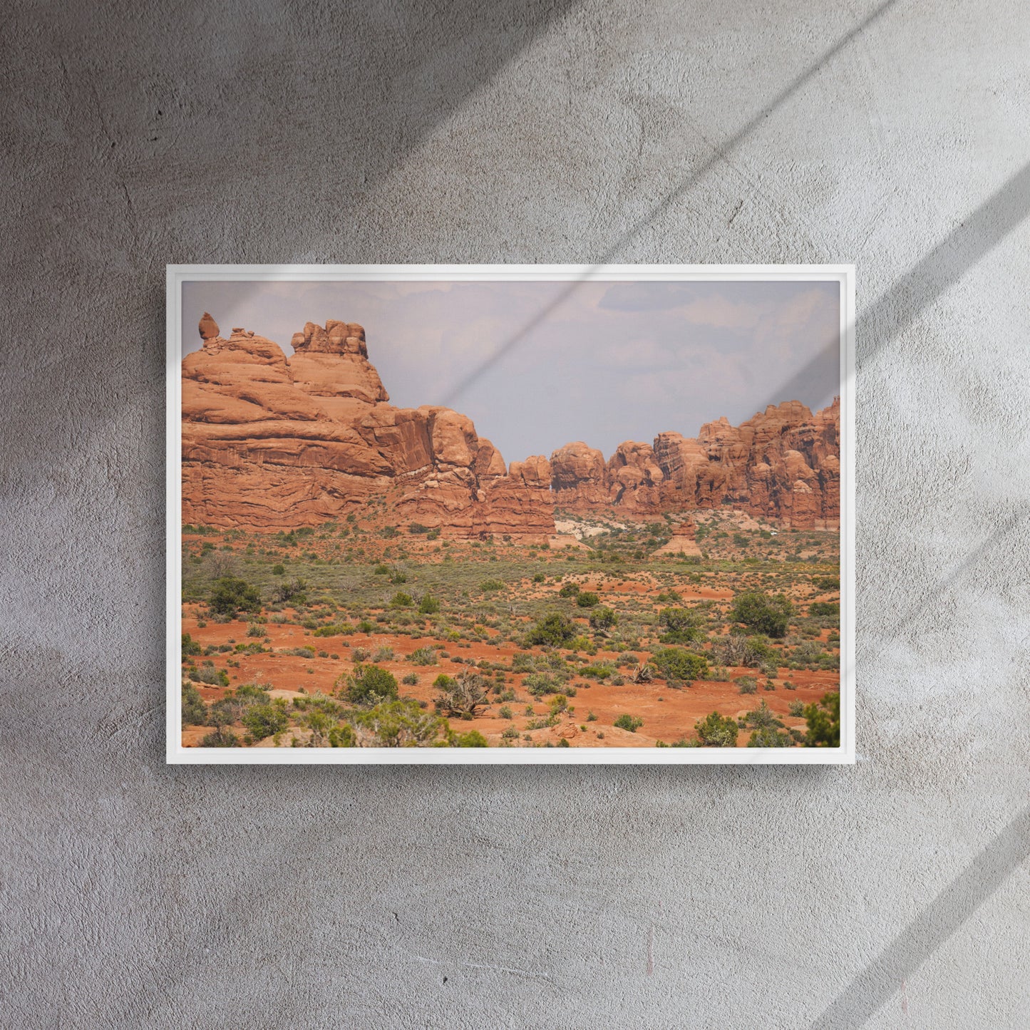 The Red Rocks of Utah Framed canvas