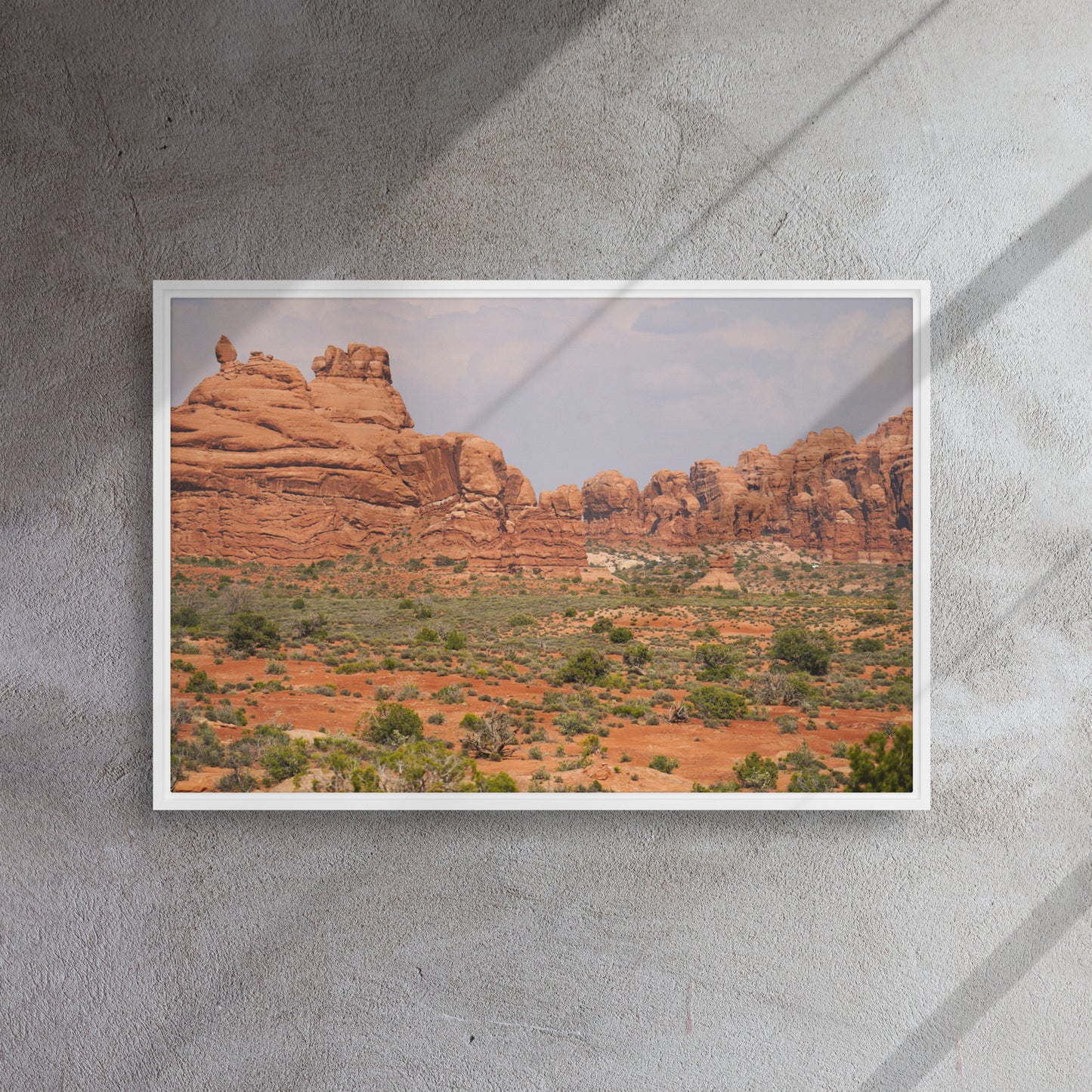 The Red Rocks of Utah Framed canvas