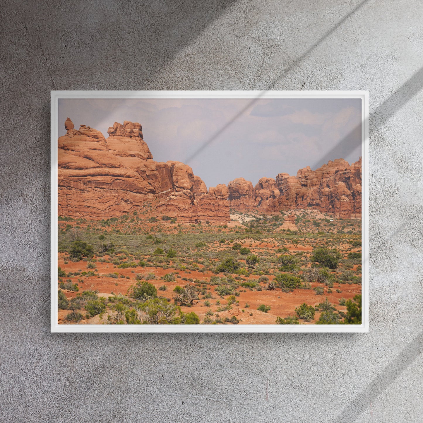 The Red Rocks of Utah Framed canvas