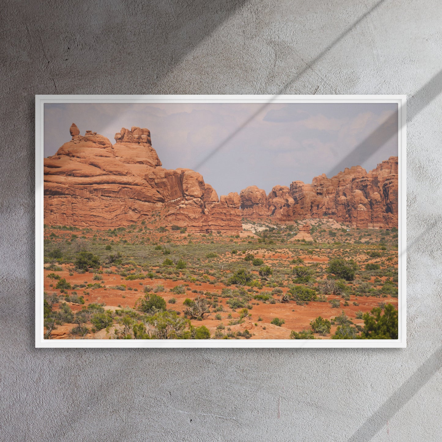 The Red Rocks of Utah Framed canvas