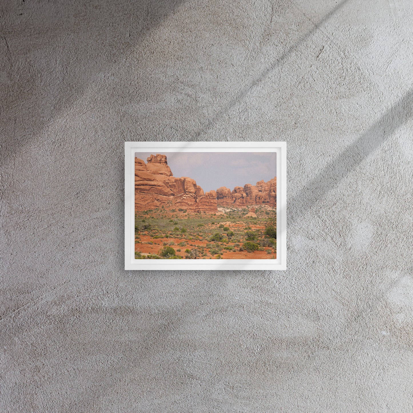 The Red Rocks of Utah Framed canvas