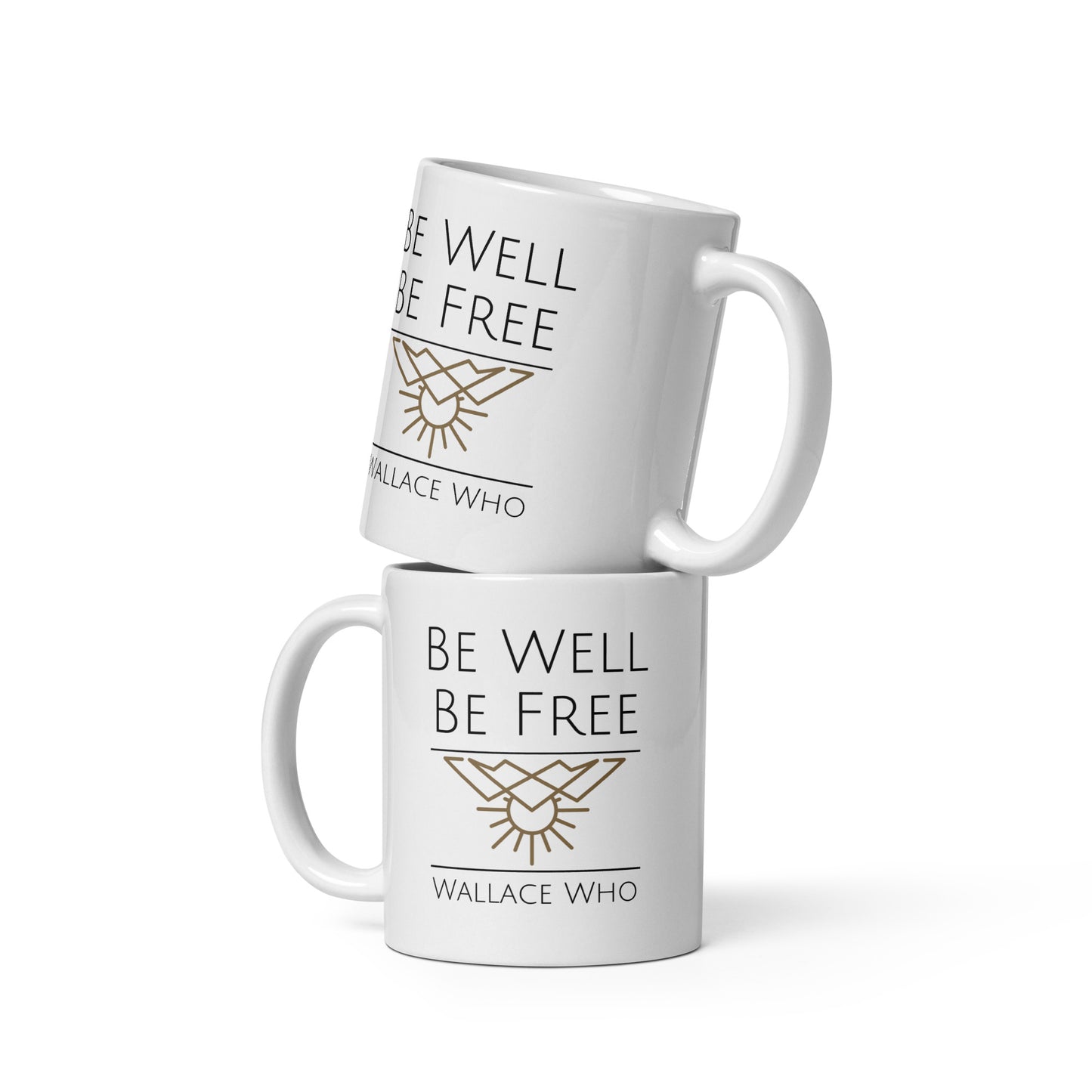 White glossy mug