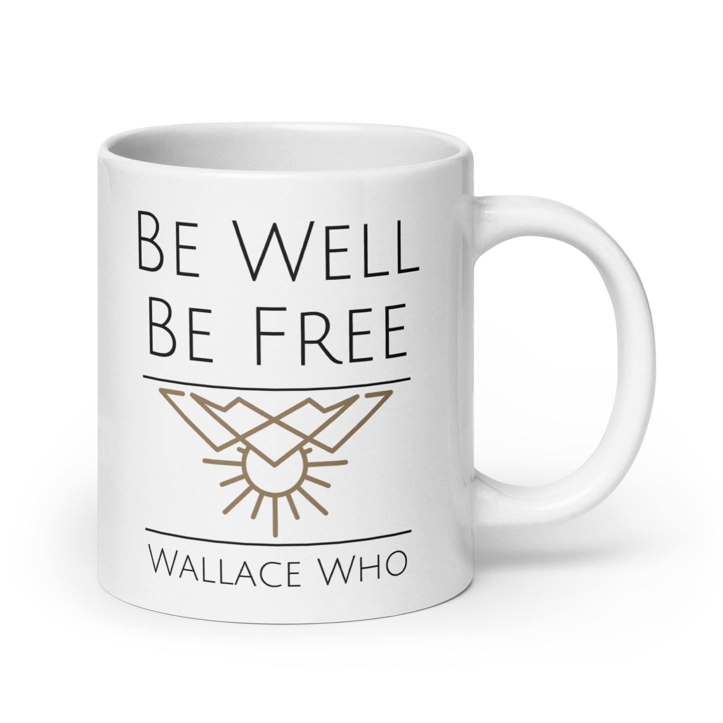 White glossy mug